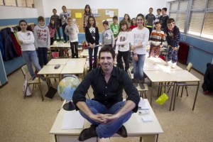 Sergio Gonzalez Valero. 29/01/2015. Zaragoza. Cesar Bona. Profesor de quinto de primaria del colegio Puerta de Sancho. Zaragoza.